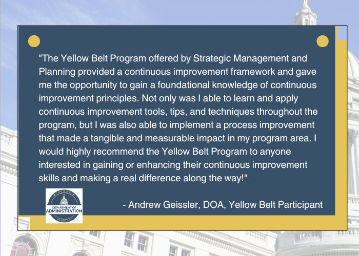 Department of Administration testimonial